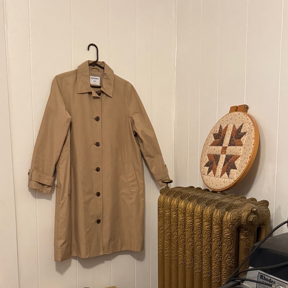 Old Navy oversized water resistant mac coat
